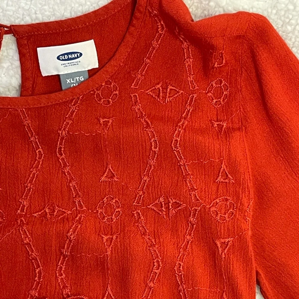 🔥 SALE Girl’s Orange Bohemian Dress | XL 14